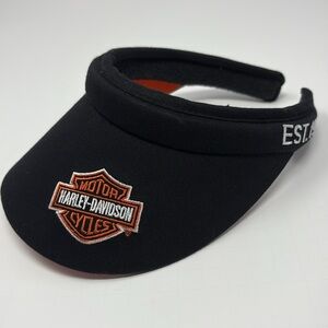 HARLEY-DAVIDSON: Visor; Embroidered Emblem Brand Logo; Orange/Black